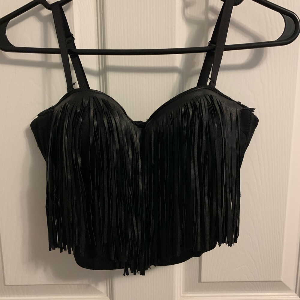 Fringe crop top